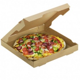 Boîte à pizza kraft 29 x 29 x 3-5