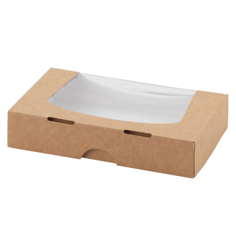 Boîte carton avec fenêtre 20 x 12 x 4cm