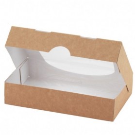 Boîte carton avec fenêtre 20 x 12 x 4cm