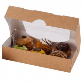 Boîte carton avec fenêtre 20 x 12 x 4cm