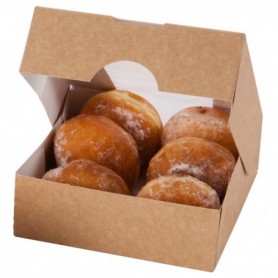 Boîte carton avec fenêtre 12 x 12 x 4cm