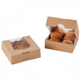 Boîte carton avec fenêtre 12 x 12 x 4cm