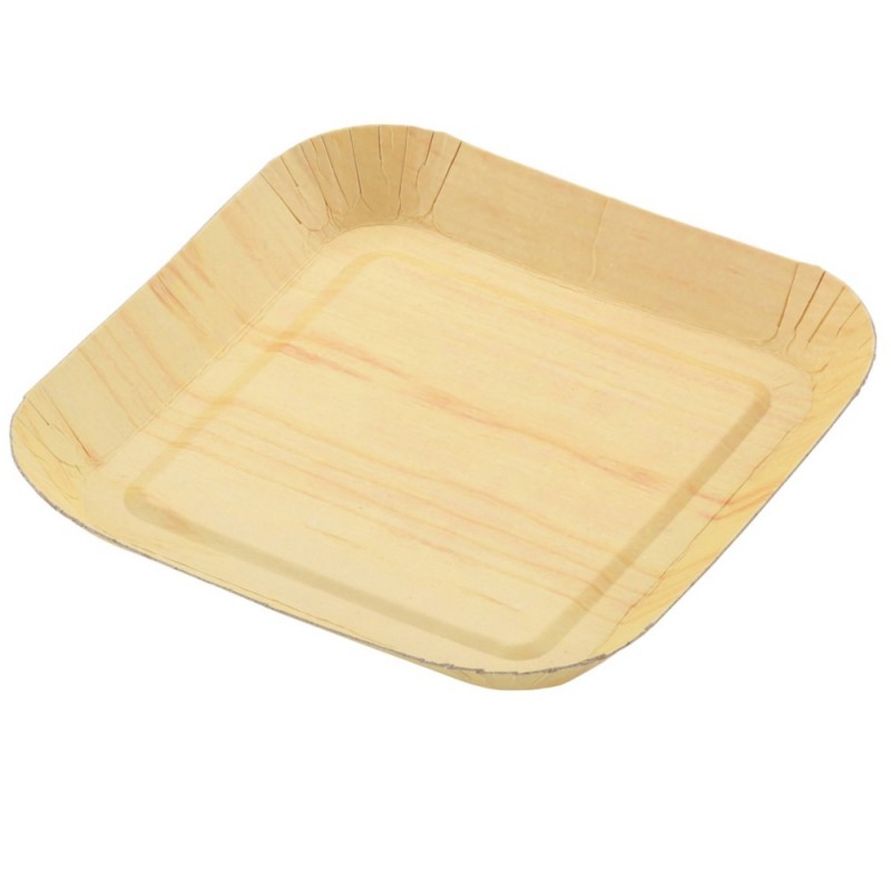 Barquette carton thermoformée 105 X 105 X 12mm