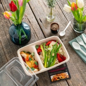 Boîte Ã couvercle 2 compartiments