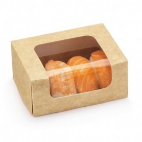 Boîte carton avec fenêtre et plateau support 115 X 85 X 50