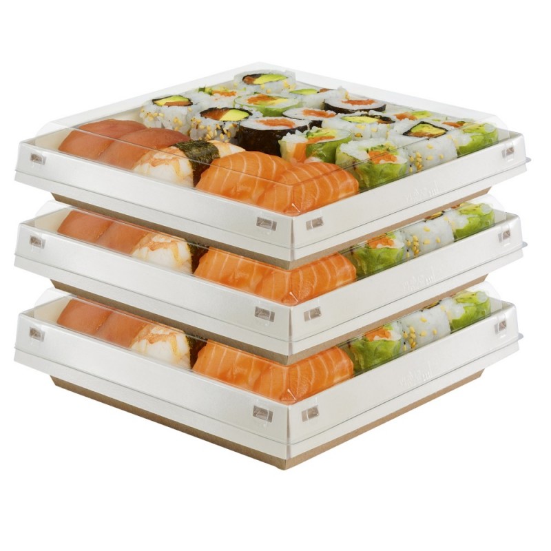 Barquette carton Luxifood® 180 x 180 x 30