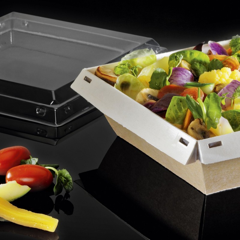 Barquette carton Luxifood® 180 x 180 x 53