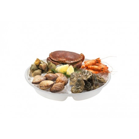 Plateau de fruits de mer en pulpe de canne à sucre 35 X 6
