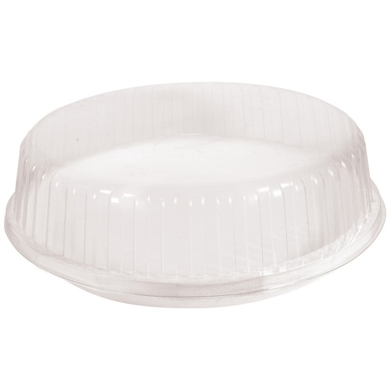 Dôme cristal pour plateau de fruits de mer 608431 de forme RONDE