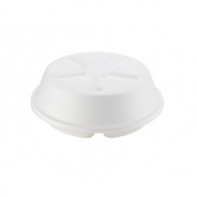 Couvercle pour plateau de fruits de mer en pulpe de canne à sucre 35 X 11-5