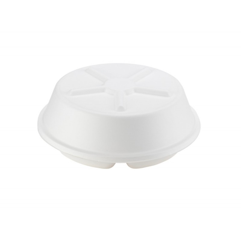 Couvercle pour plateau de fruits de mer en pulpe de canne à sucre 50 X 11-5