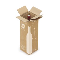 Caisse carton renforcée pour bouteilles