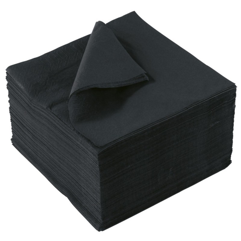 Serviette couleur NOIR 33 X 33cm