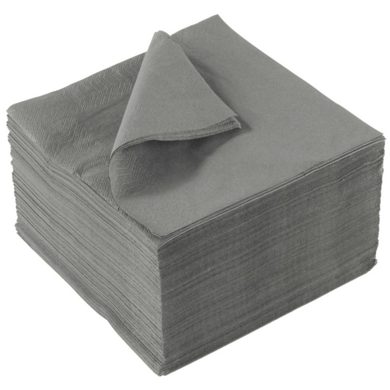 Serviette couleur GRIS 33 X 33cm