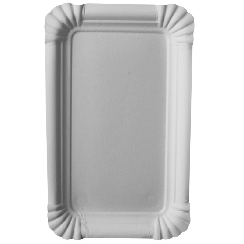 Assiette en carton RECTANGULAIRE 10 X 16cm