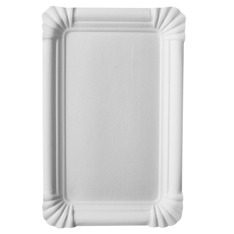 Assiette en carton RECTANGULAIRE 13 X 20cm