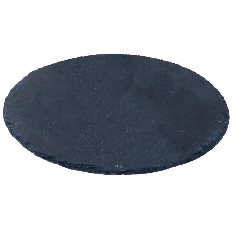 Plateau de présentation en ardoise RONDE