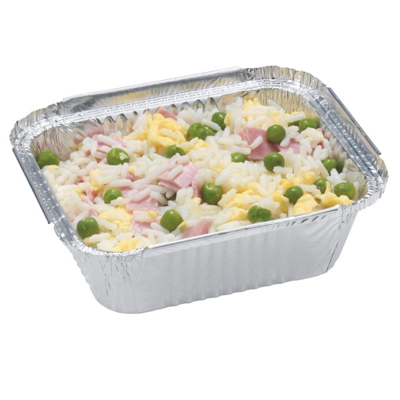 Barquette rectangulaire aluminium 350ml