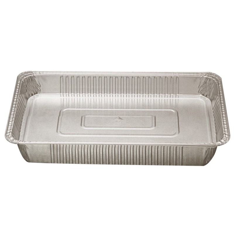 Plat rectangulaire aluminium 1 compart. 368 x 249 x 47mm