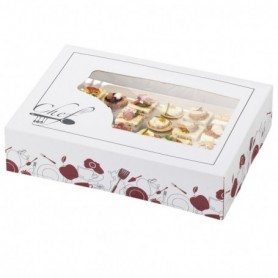 Boîte carton à fenêtre 35 x 25 x 8cm