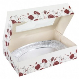 Boîte carton à fenêtre 35 x 25 x 8cm