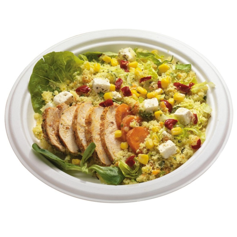 Assiette en carton moulé diamètre 22cm