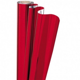Film métallisé réversible ROUGE-ARGENT 0-70m