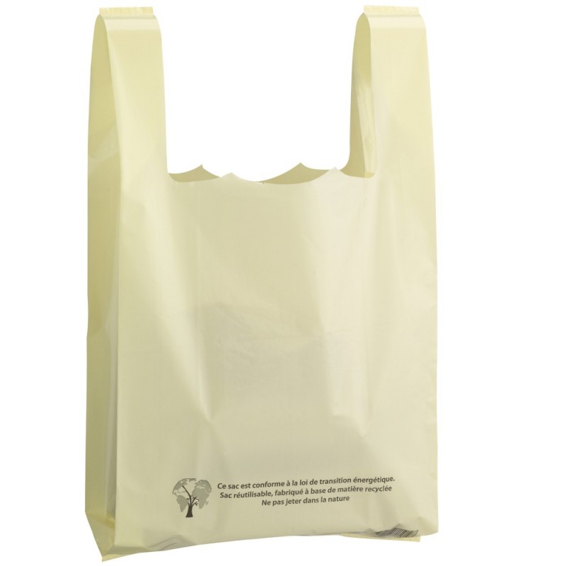 Sac bretelle 50 µ liassé couleur BEIGE IVOIRE