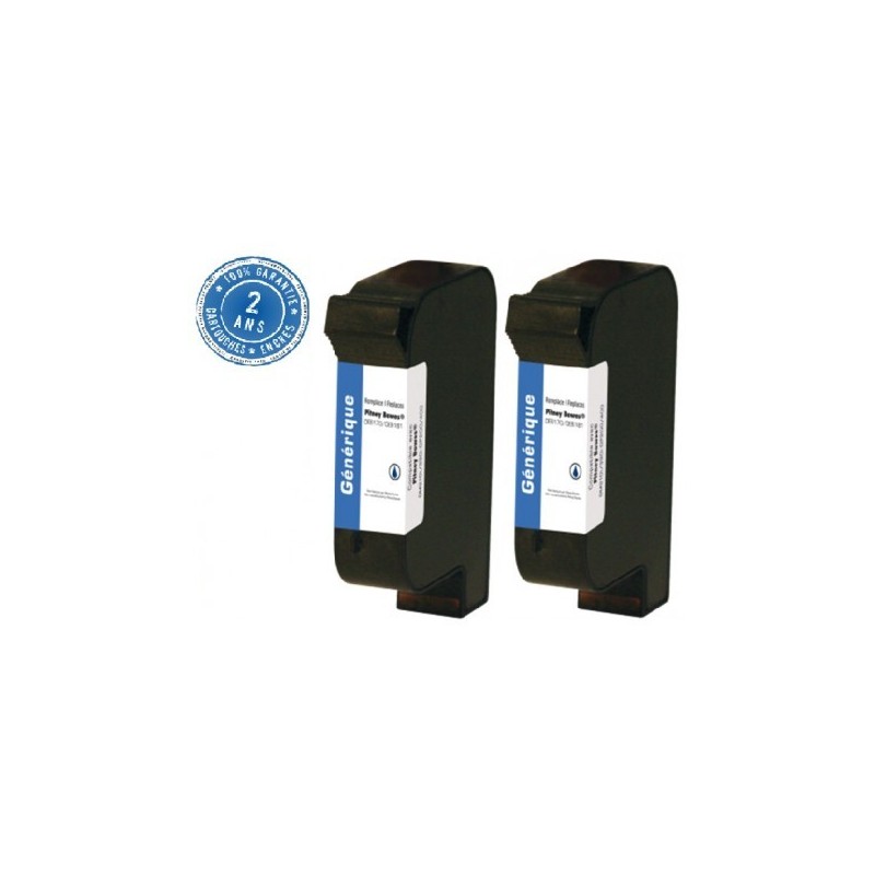 Cartouche Pitney Bowes compatible (Lot de 2 cartouches) DM210i | DM390i