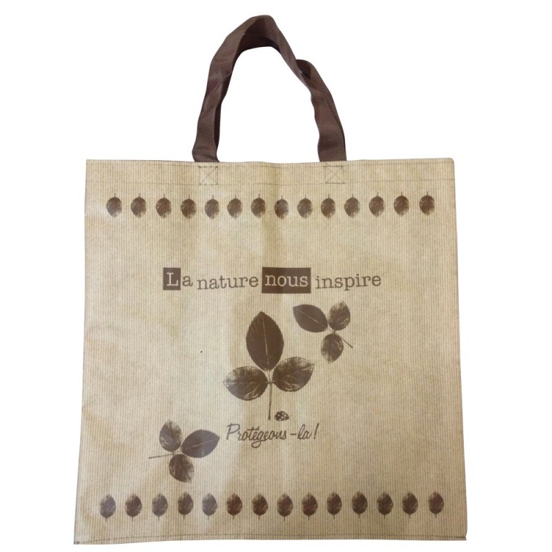 Sac polypropylène tissé imprimé 40 x 40 x 20