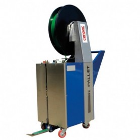 Cercleuse semi-automatique de palettes avec aiguille rétractable et motorisée 1117 x 562 x 1523