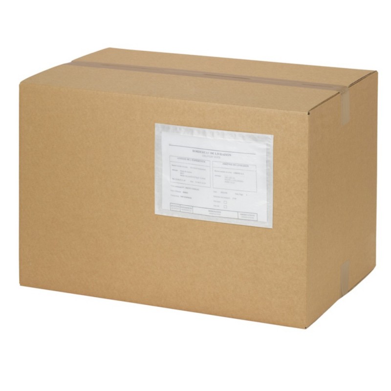 Pochette porte-documents en papier transparente 1-3 A4 format A4 PLIÉ EN 3