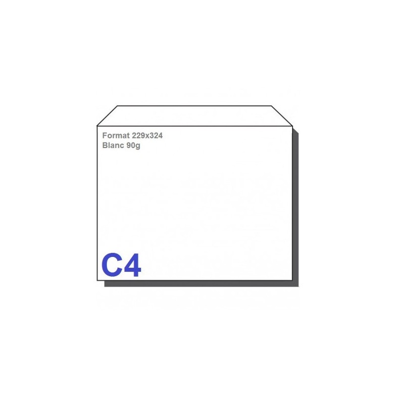 Type C4 - Format 229X324 Blanc 90g