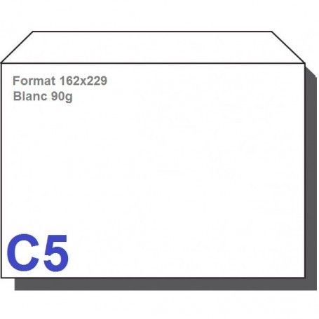 Type C5 - Format 162X229 Blanc 90g