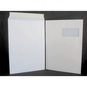 Type C4 - Format 229x324 Blanc 90g AVEC FENETRE 100x50