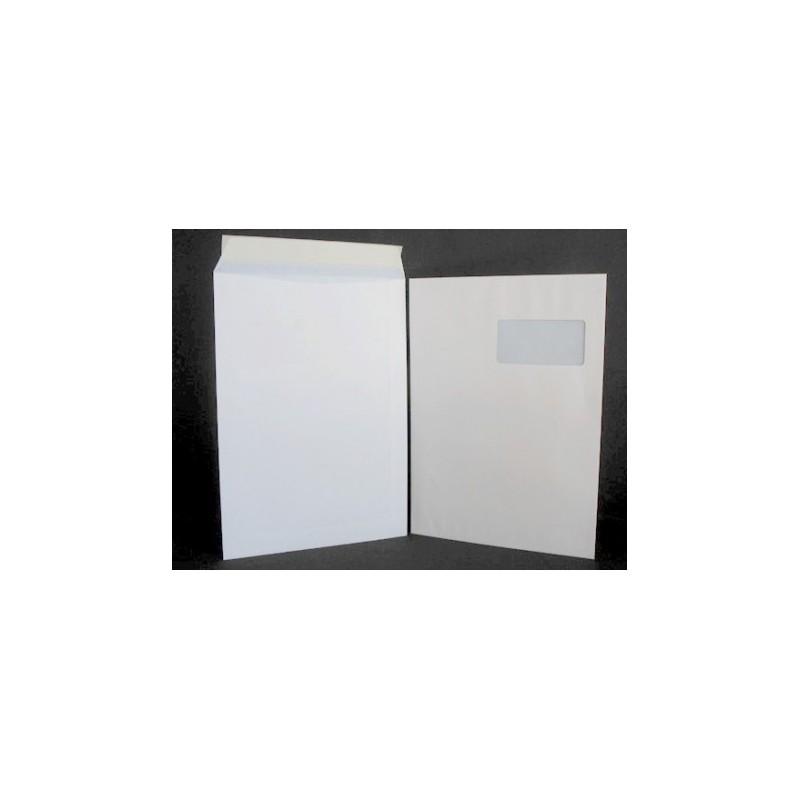 Type C4 - Format 229x324 Blanc 90g AVEC FENETRE 100x50