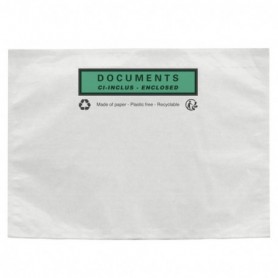 Pochette porte-documents en papier imprimée A5 format A4 PLIÉ EN 2