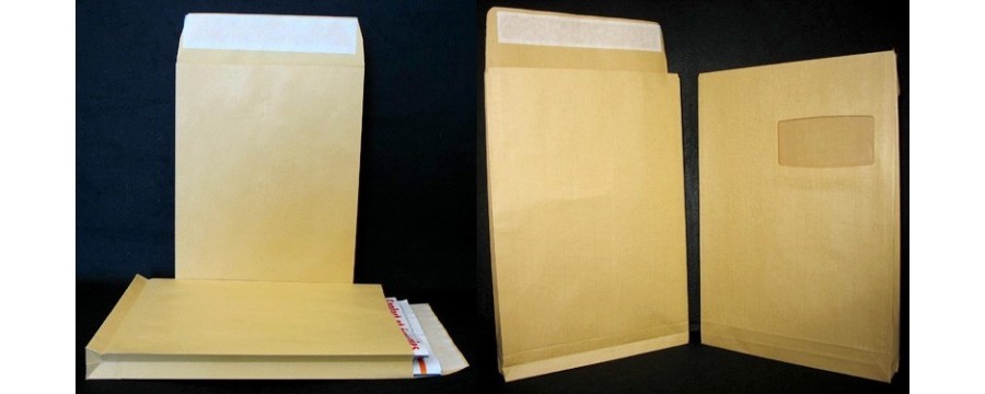 1 Sacs à soufflets kraft Brun