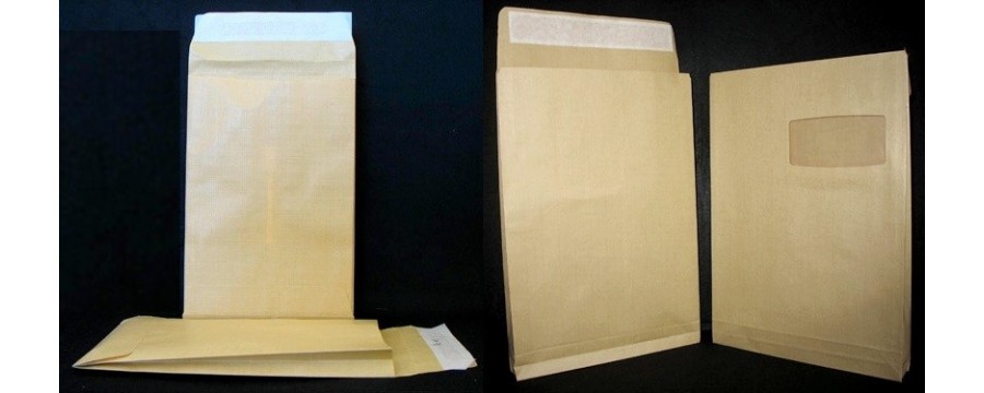 1 Sacs à soufflets kraft armé Brun