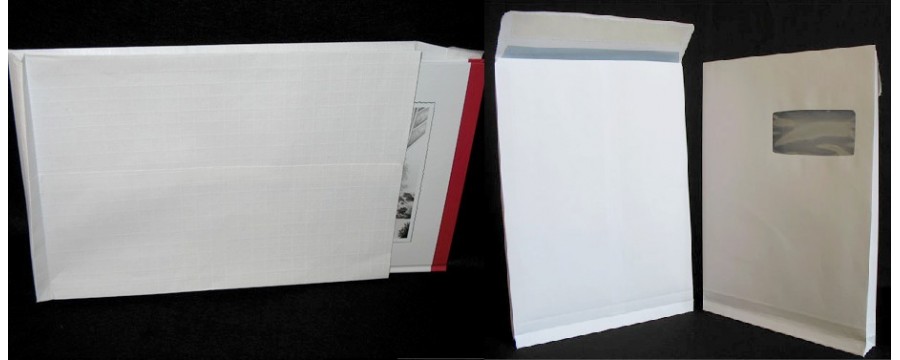 1 Sacs à soufflets kraft armé Blanc